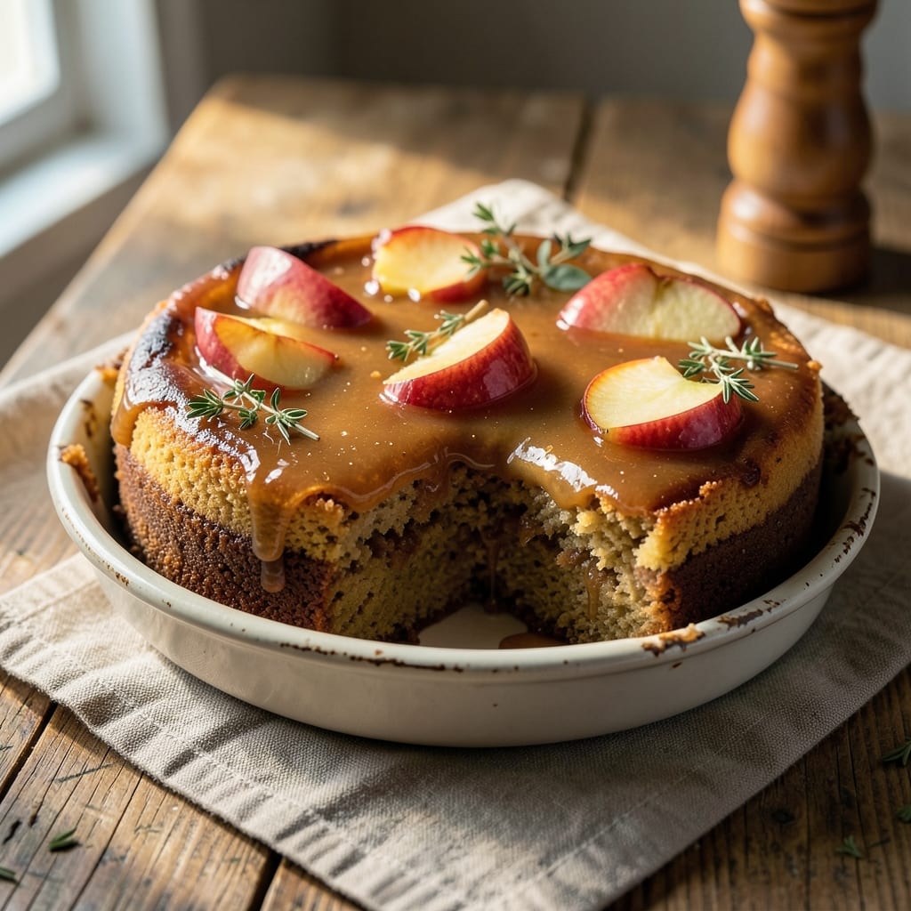 Apple Sticky Pudding Cake Recipe: Warm Spice Streusel Locks in Juicy Apple Filling