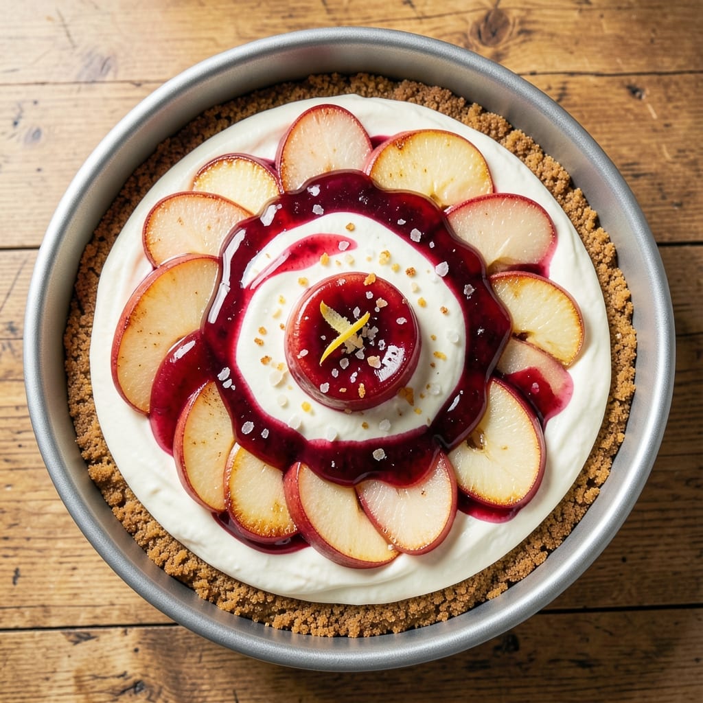 Apple Cheesecake Factory Cheesecake Recipe: Caramelized Apple Streusel Hugs Ultra-Moist Vanilla Layers