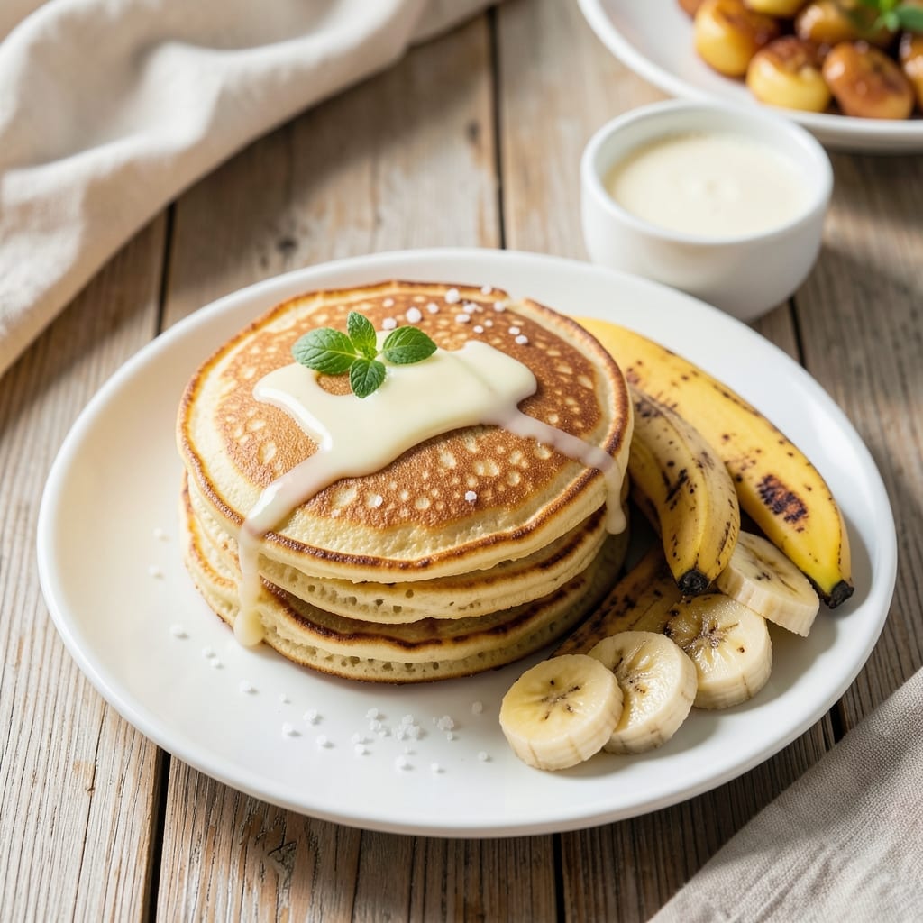 American Banana Pancake Recipe: Warm Spice Streusel Hugs Moist Banana Layers