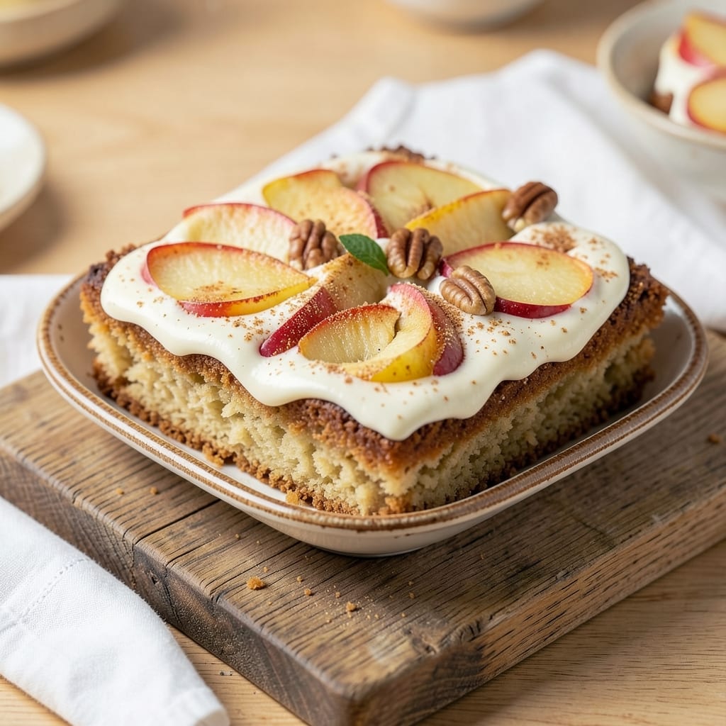 Apple Cake Squares Recipe: Buttery Streusel Crunch Over Spiced Apple Filling