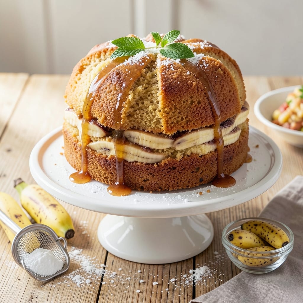 Banana Cake Recipe With 2 Cups Flour: Ultra Moist Layers and Banana Swirl Magic