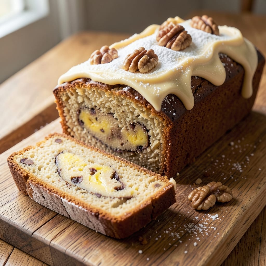 Banana Loaf Cake Recipe UK: Classic Teacake With Walnut Streusel Top