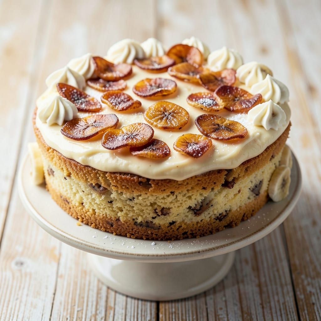 Banana Chip Cake Recipe: Crunchy Topping and Moist Layers in One Bowl