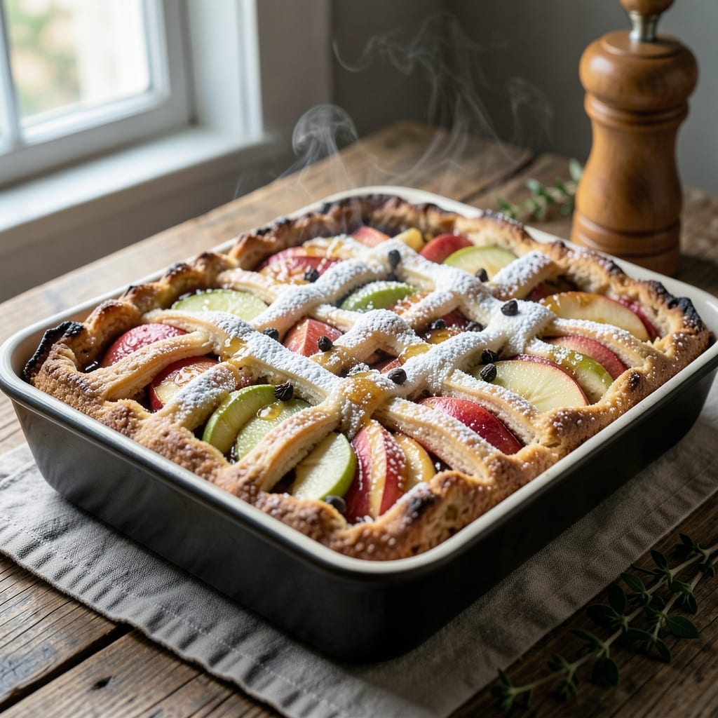 Apfelkuchen German Apple Cake Recipe: Cinnamon-Spiced Layers With Buttery Crust