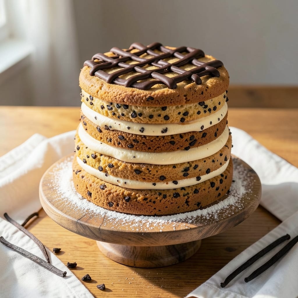 American Cookie Company Cookie Cake Recipe: Vanilla Bean Swirls and Buttery Streusel Crunch