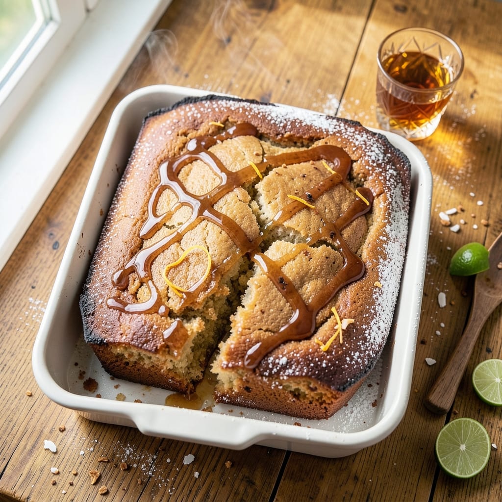 Bacardi Gold Rum Cake Recipe: Boozy Moistness with Buttery Streusel Crown