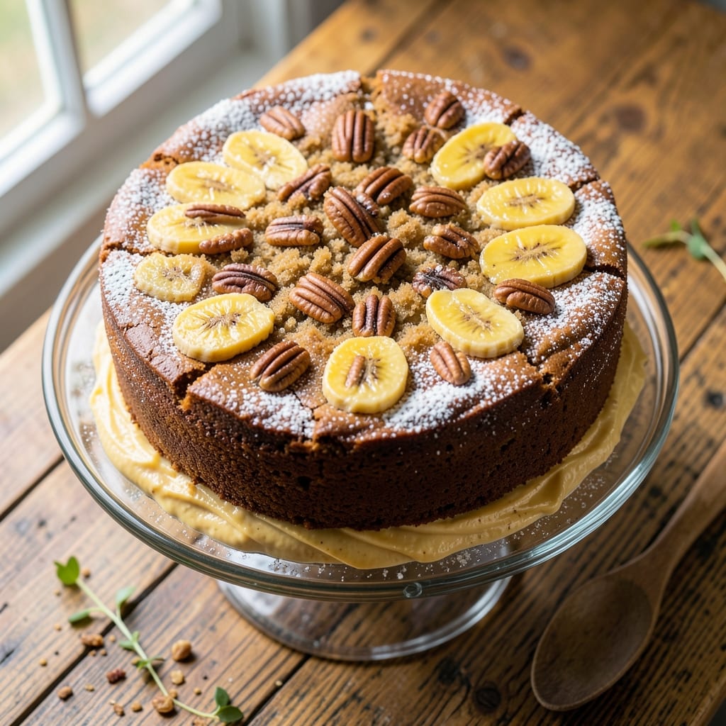 Martha Stewart's Banana Nut Cake Recipe: Walnut-Butter Swirls and Vanilla Depth