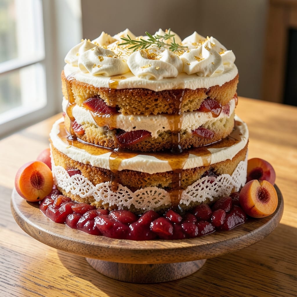 Apricot Brandy Cake Recipe: Boozy Fruit Layers With Caramelized Top