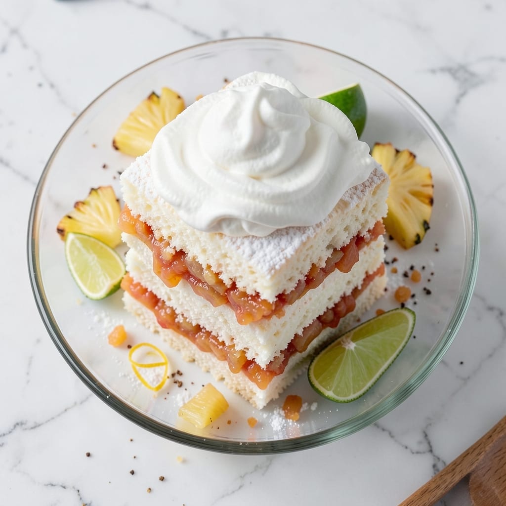 Angel Food Cake, Crushed Pineapple, and Cool Whip Recipe: Tropical Layers in 15 Minutes