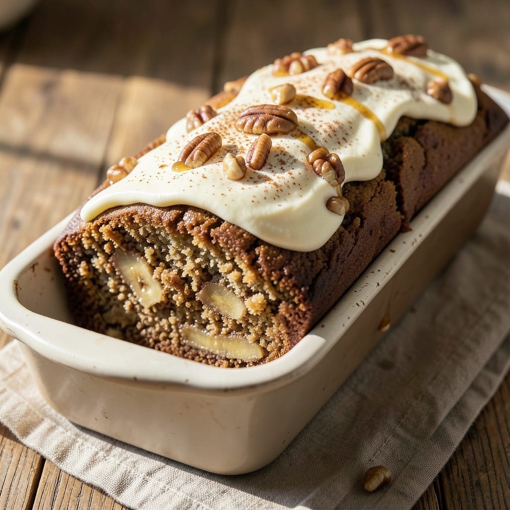 Banana Nut Loaf Cake Recipe: Moist, Spiced Layers and Crunchy Walnut Topping