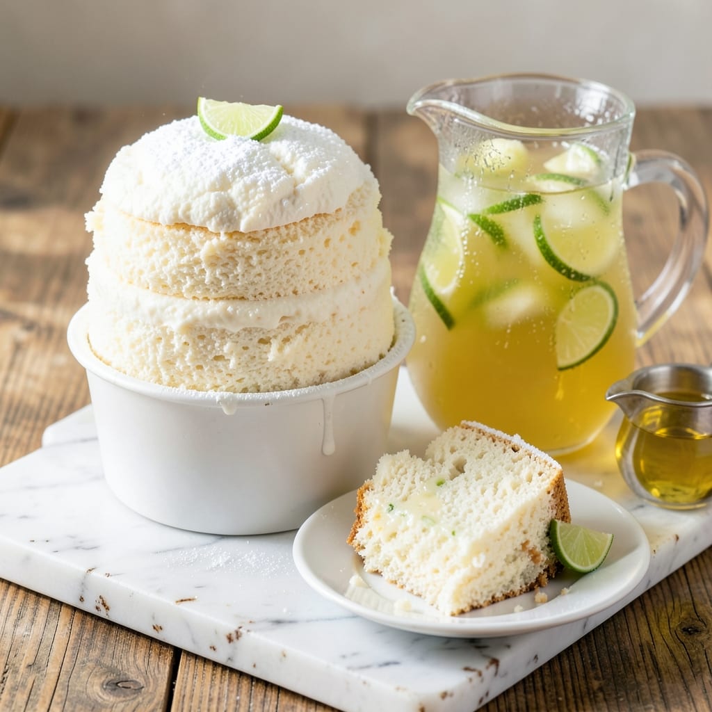 Angel Food Cake and Limeade Recipe: Citrus-Infused Lightness With Zero Guilt