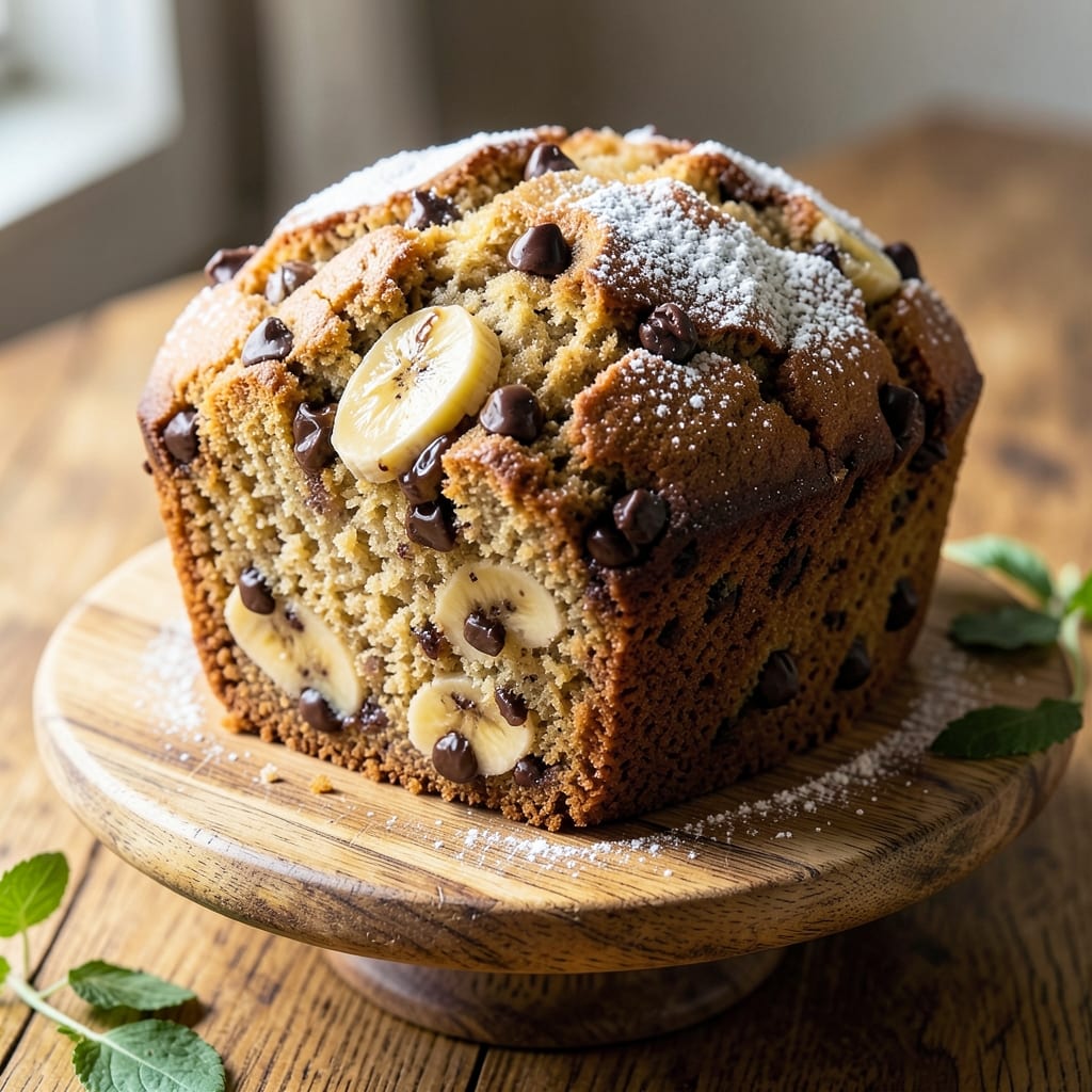 Banana Chocolate Chip Pound Cake Recipe: Fudgy Swirls and Melty Chips in One Bowl