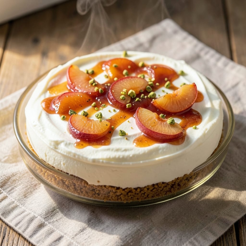 Apricot Cheesecake No-Bake Recipe: Jammy Apricot Swirls in Creamy Vanilla Bliss