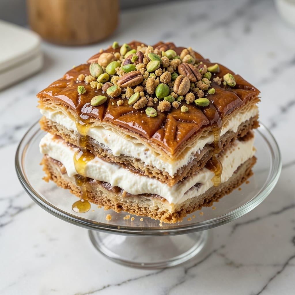 Baklava Ice Cream Cake Recipe: Nutty Layers and Creamy Swirls in One Bite