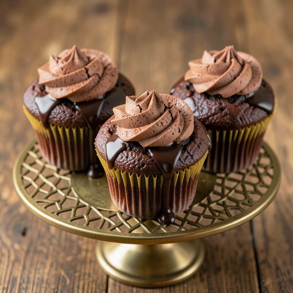 Bakery Chocolate Cupcake Recipe: Rich Ganache Drip Over Velvety Layers
