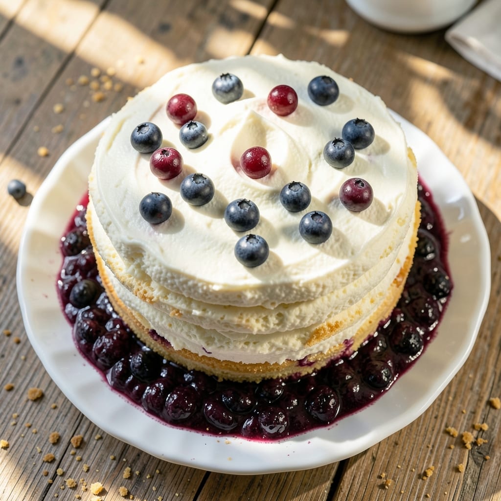 Angel Food Cake and Blueberry Pie Filling Recipe: Light Cloud Meets Bursting Berries