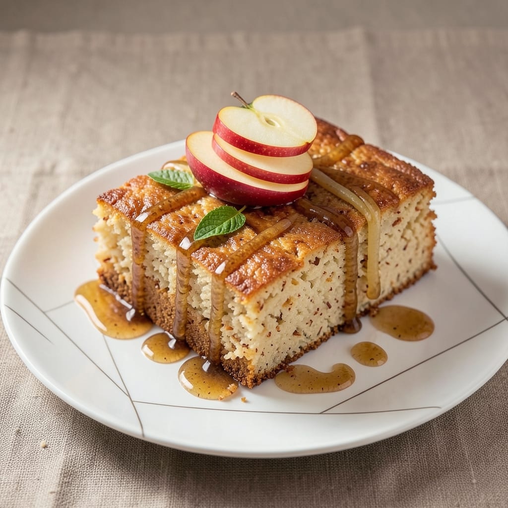 Apple Rice Cake Recipe: Savory Crispy Edges with Soft Apple Heart