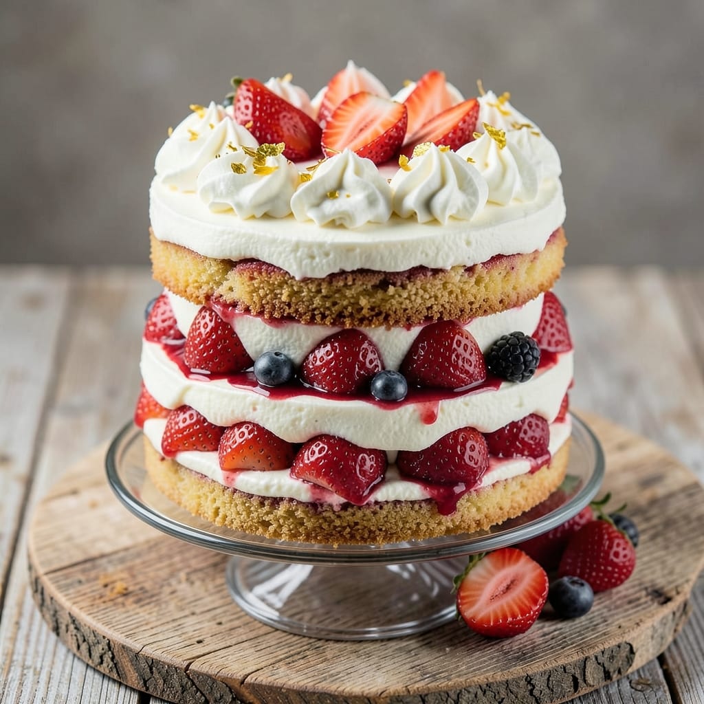 Ambrosia Bakery Fresh Strawberry Cake Recipe: Velvety Layers with Bursting Berries