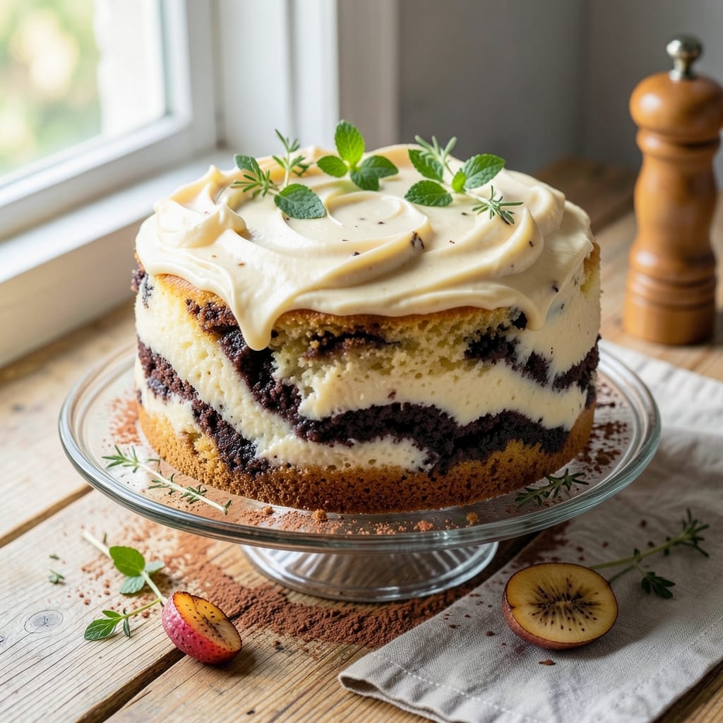 Banana Chocolate Marble Cake Recipe: Swirled Fudgy and Fluffy Layers in One Bowl