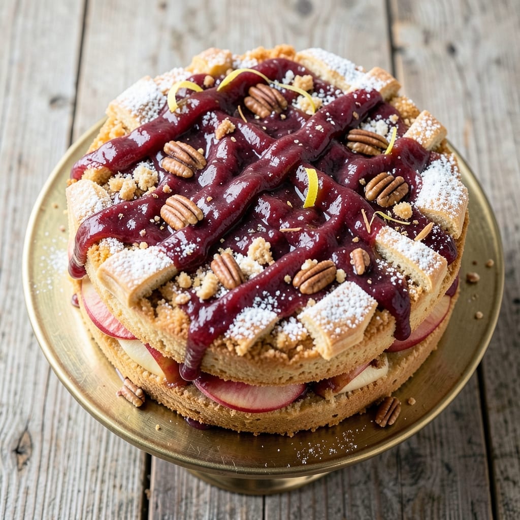 Apple Fall Harvest Cake Recipe: Warm Spice Streusel Hugs Tart Apple Filling