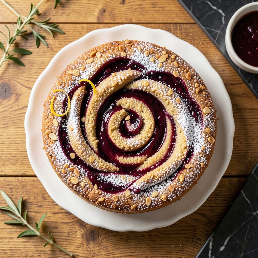 Almond Plum Cake Recipe: Nutty-Sweet Swirls With Flaky Top