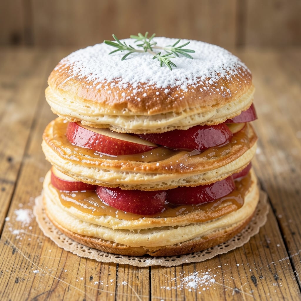 Apple Napoleon Cake Recipe: Layered Elegance With Spiced Rum Streusel