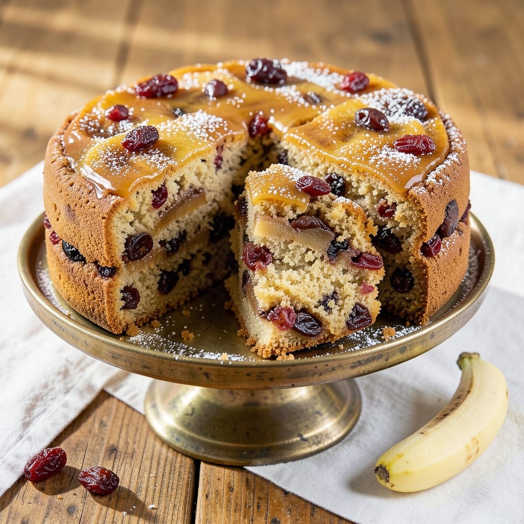 Banana and Dried Fruit Cake Recipe: Chewy Texture With Warm Spice Depth