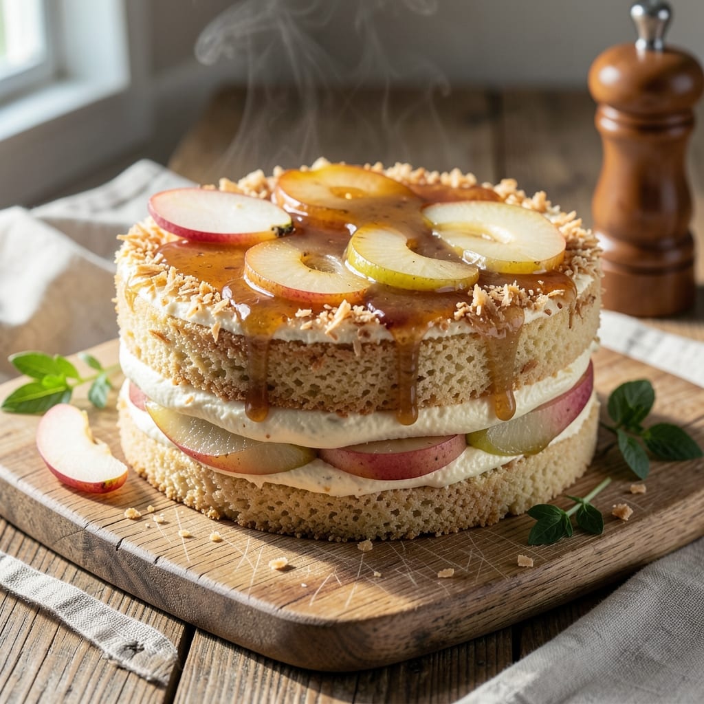 Asian Pear Cake Recipe: Delicate Layers With Honeyed Caramel Swirls