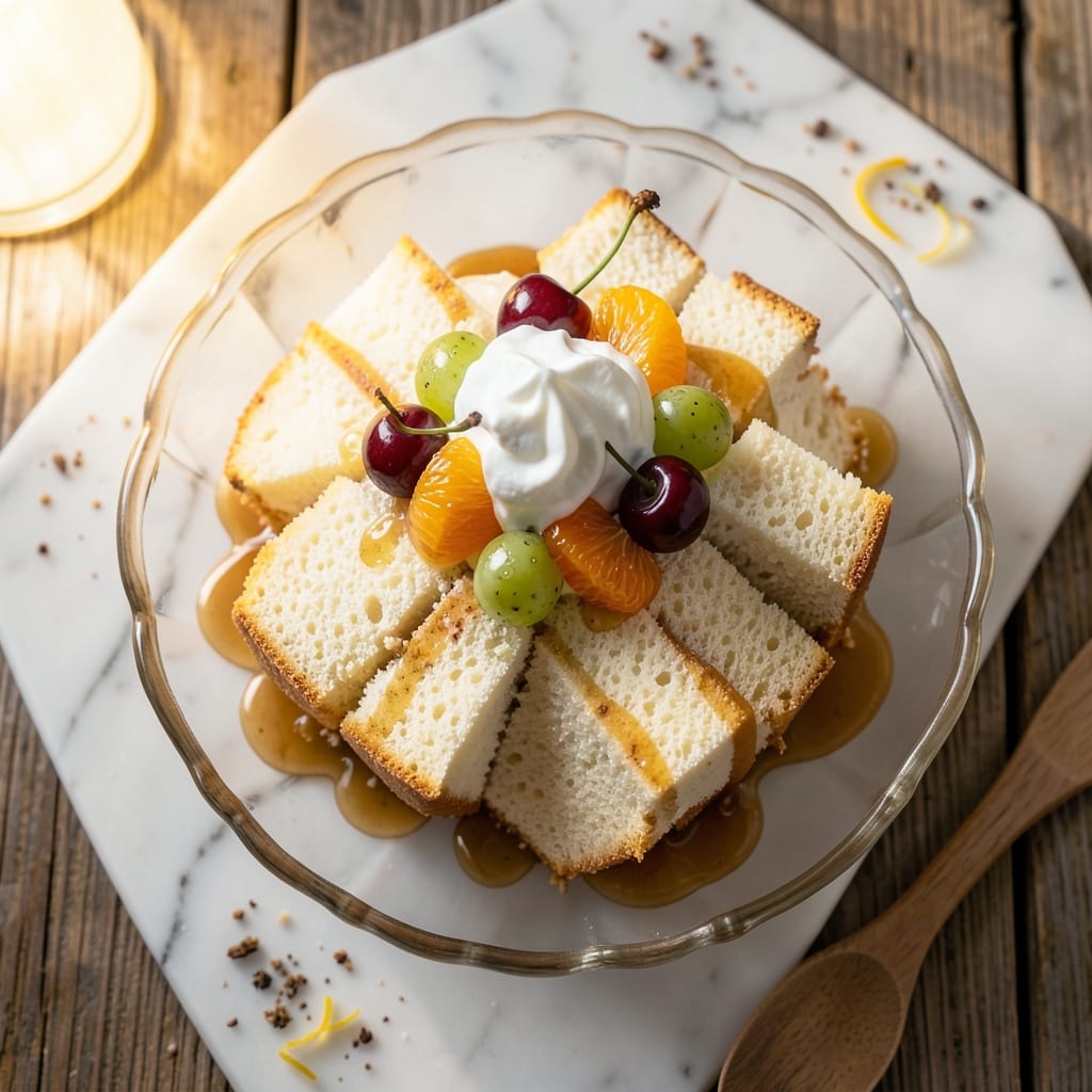 Angel Food Cake Mix and Canned Fruit Recipe: Effortless Layers With Juicy Fruit Surprise