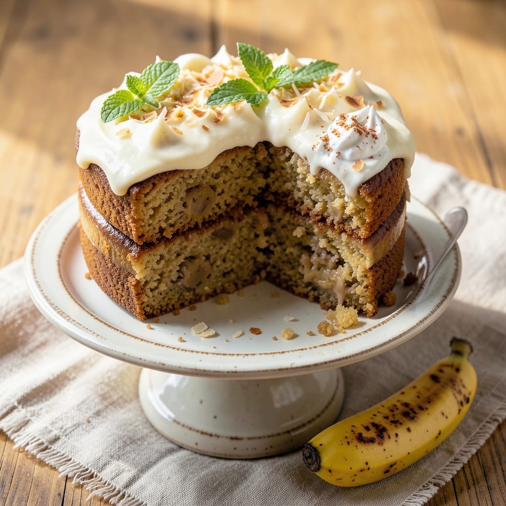 Banana Cake Recipe in Tamil: Fluffy Layers with Cardamom and Warm Banana Swirls