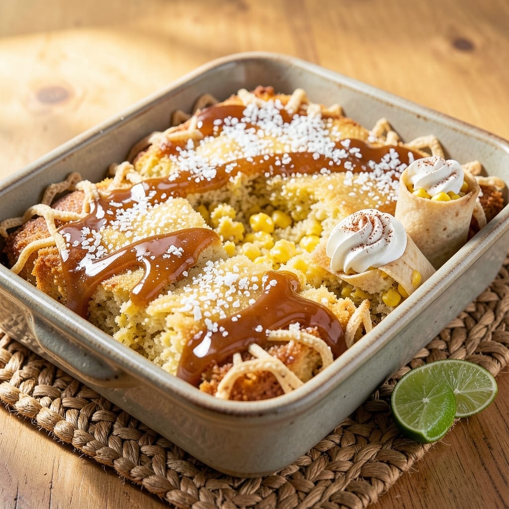 Authentic Mexican Sweet Corn Cake Recipe: Honey-Lime Glazed Crunch With Churro Spice