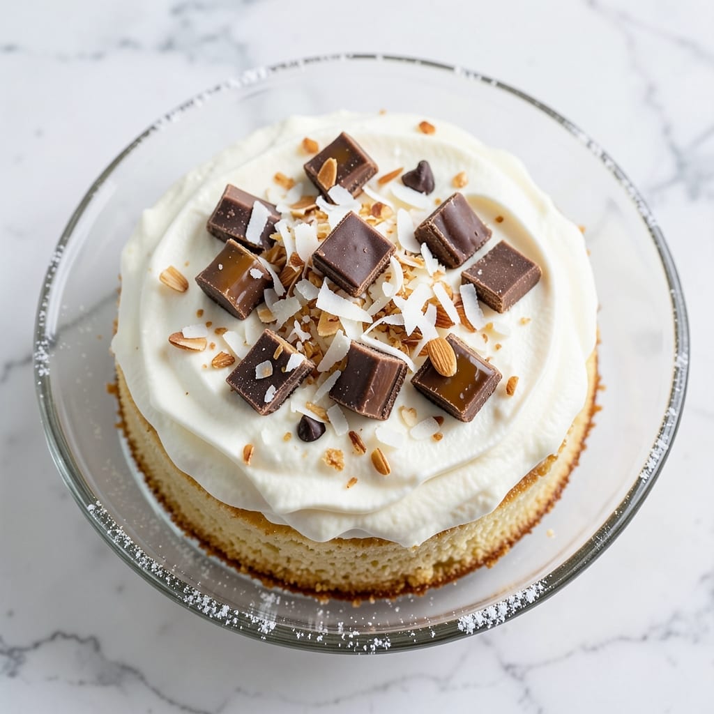 Almond Joy Poke Cake Recipe: Tropical Cream Cheese Swirl Magic