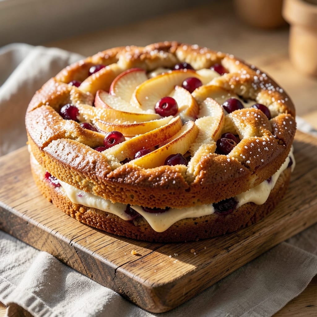Apple Cranberry Coffee Cake Recipe: Buttery Streusel Hugs Tart Fruit Layers
