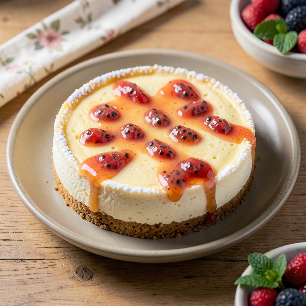 Baked Passionfruit Cheesecake Recipe: Zesty Citrus Twist on Classic Cream Cheese