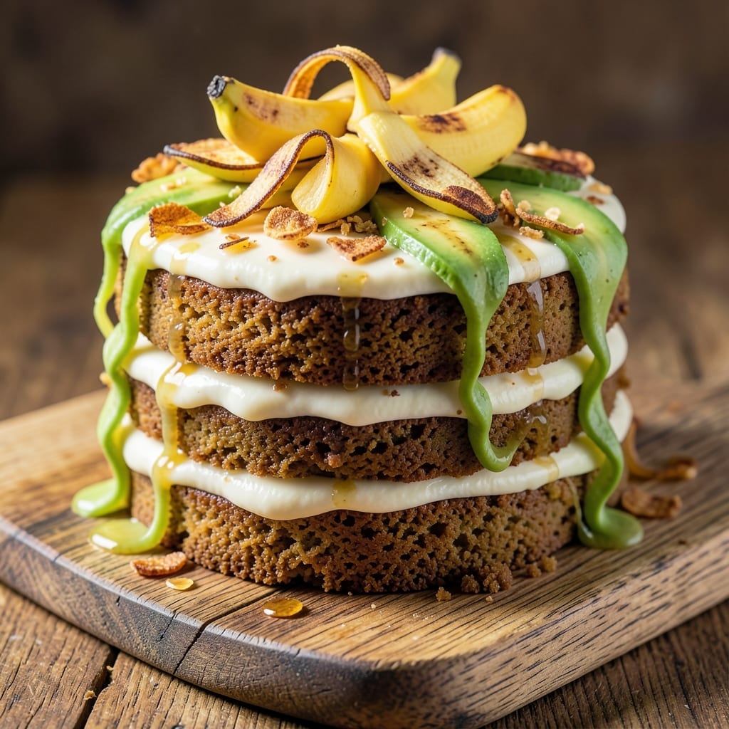 Avocado Banana Cake Recipe: Moist Layers with Tropical Swirl Magic