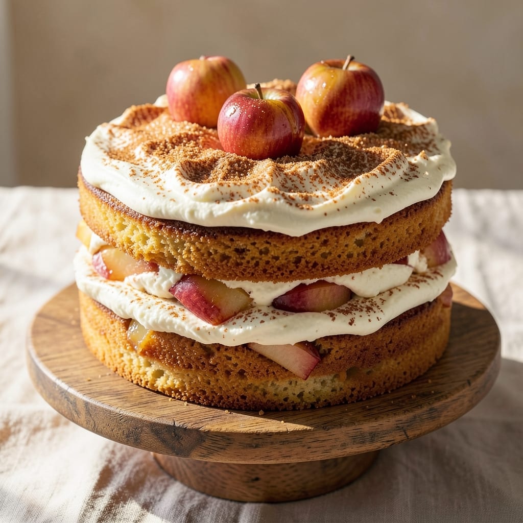 Apple Snickerdoodle Cake Recipe: Cinnamon-Sugar Streusel Hugs Moist Apple Layers