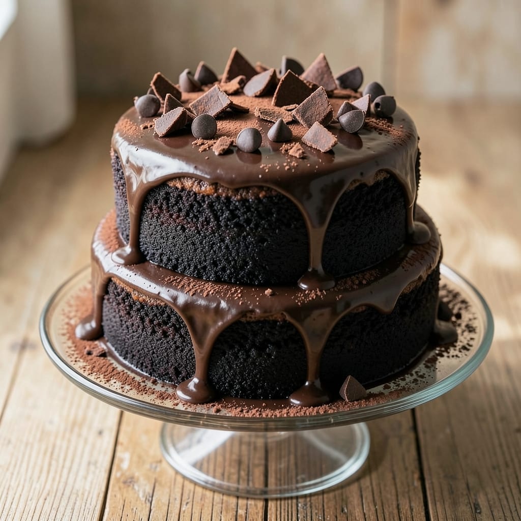 Amazon Chocolate Cake Recipe: Deep Dark Fudge Layers With Crunchy Topping