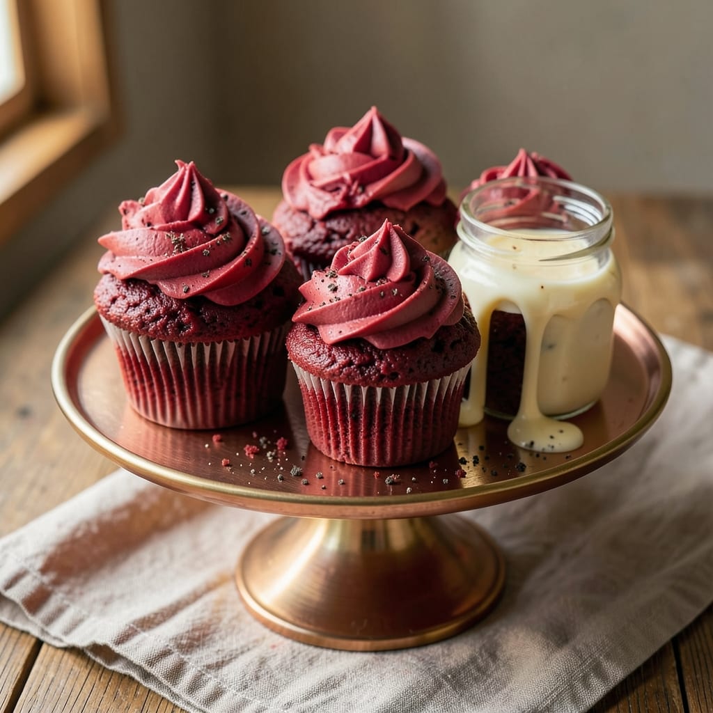 Auntie Em's Red Velvet Cupcakes Recipe: Velvety Cocoa Swirls With Cream Cheese Frost