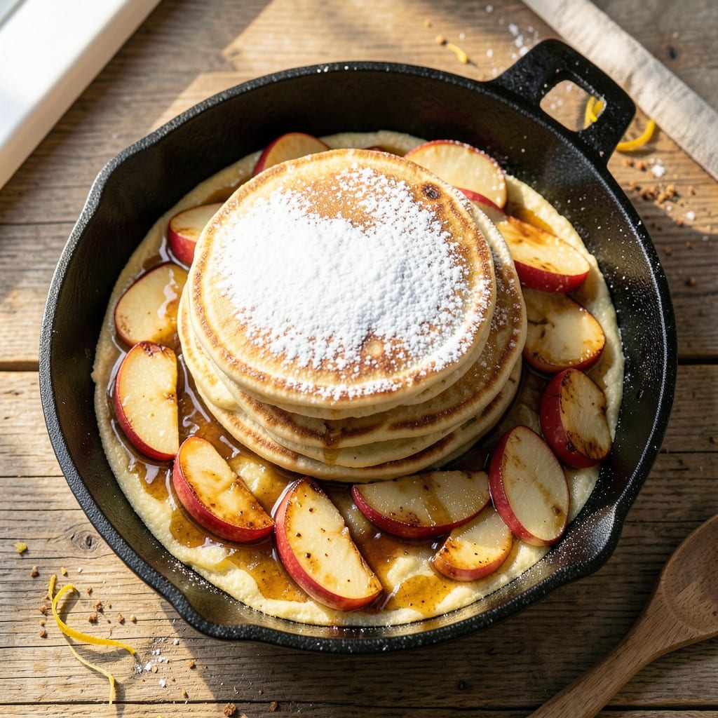 Apple Pancake Skillet Recipe: Warm Cinnamon Streusel Hugs Caramelized Apples