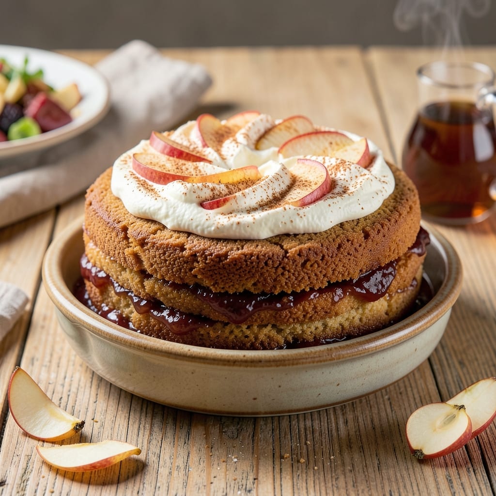 Apple Cider Apple Cake Recipe: Caramelized Top with Spiced Rum Drizzle