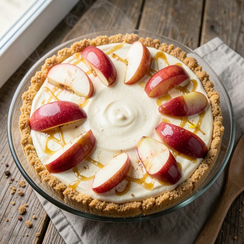 Apple Harvest Cheesecake Recipe: Caramelized Apple Swirl in Buttery Crust
