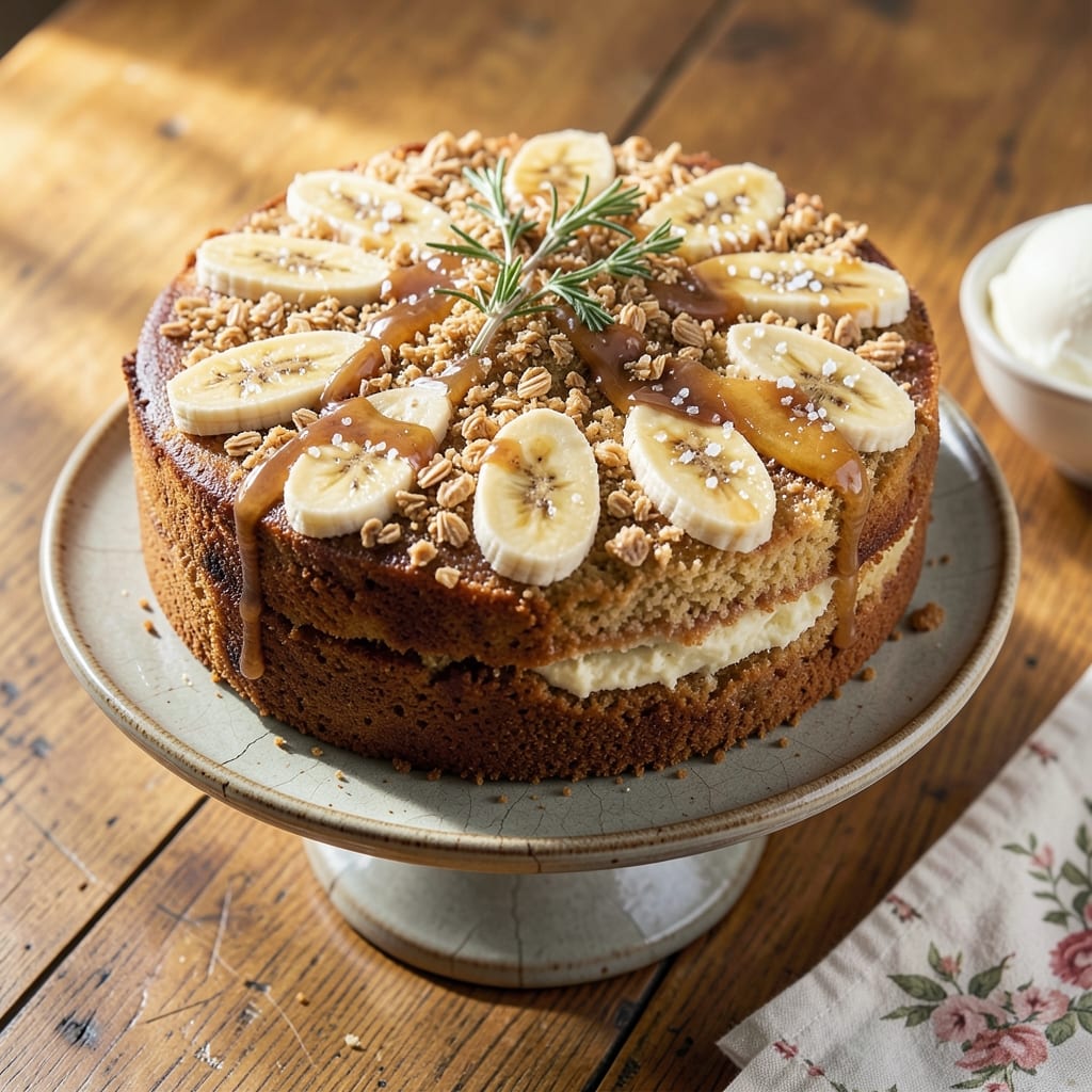 Banana Bran Cake Recipe: Moist Layers With Nutty Crunch