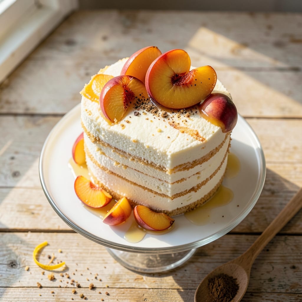 Angel Food Cake and Peaches Recipe: Light Cloud With Juicy Summer Fruit
