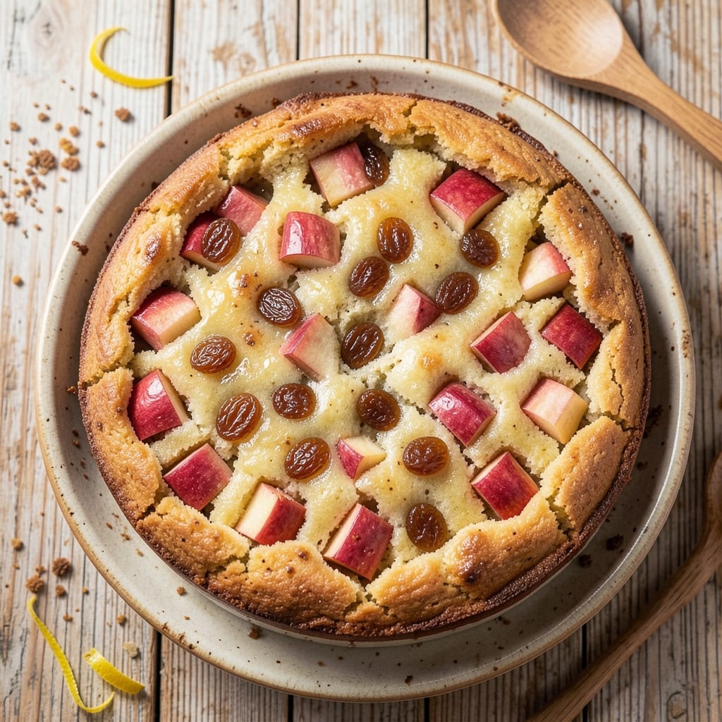 Apple and Sultana Cake Recipe: Warm Spice Streusel Hugs Chewy Fruit Layers