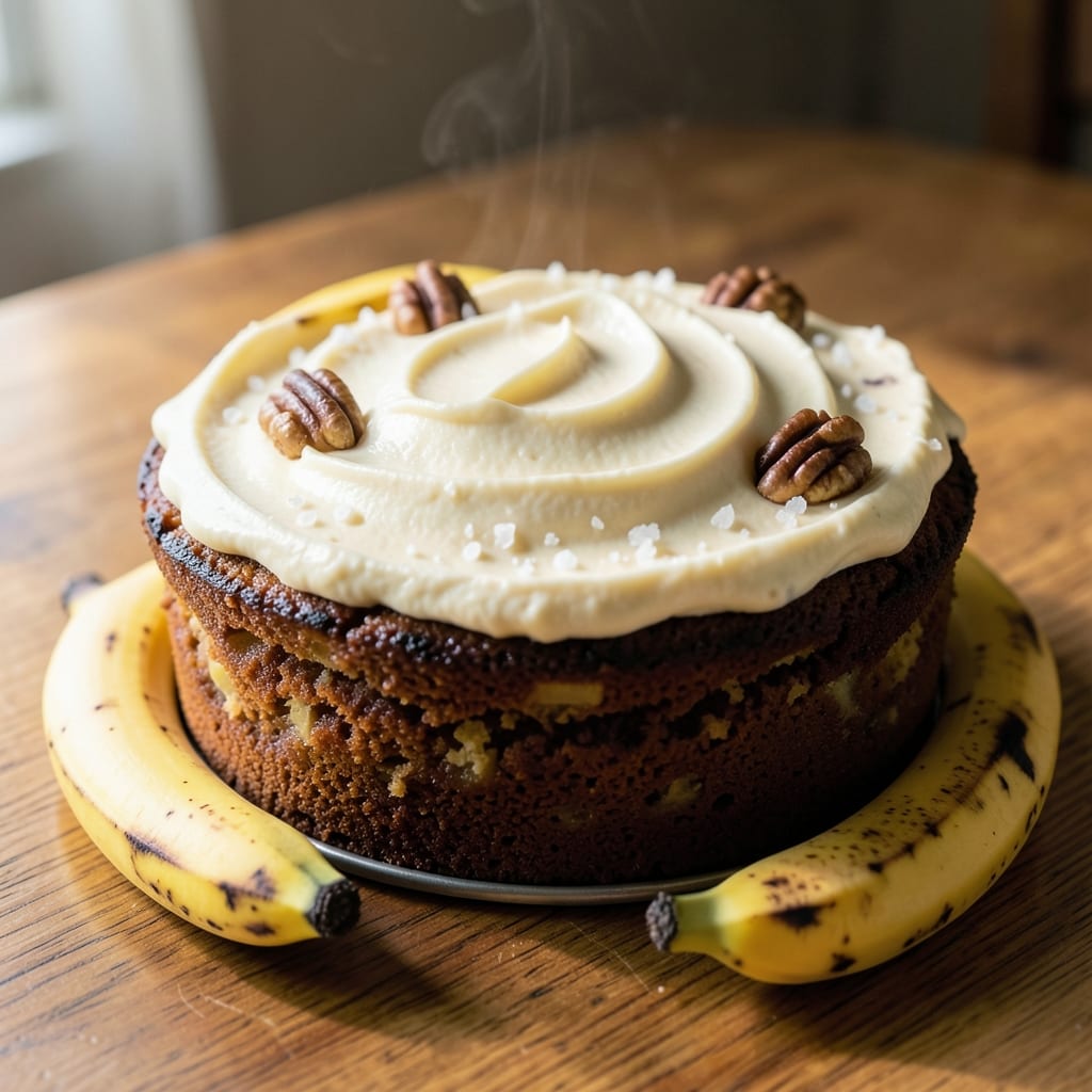 Banana Cake Recipe in Round Tin: Moist Layers With Caramelized Top Every Time