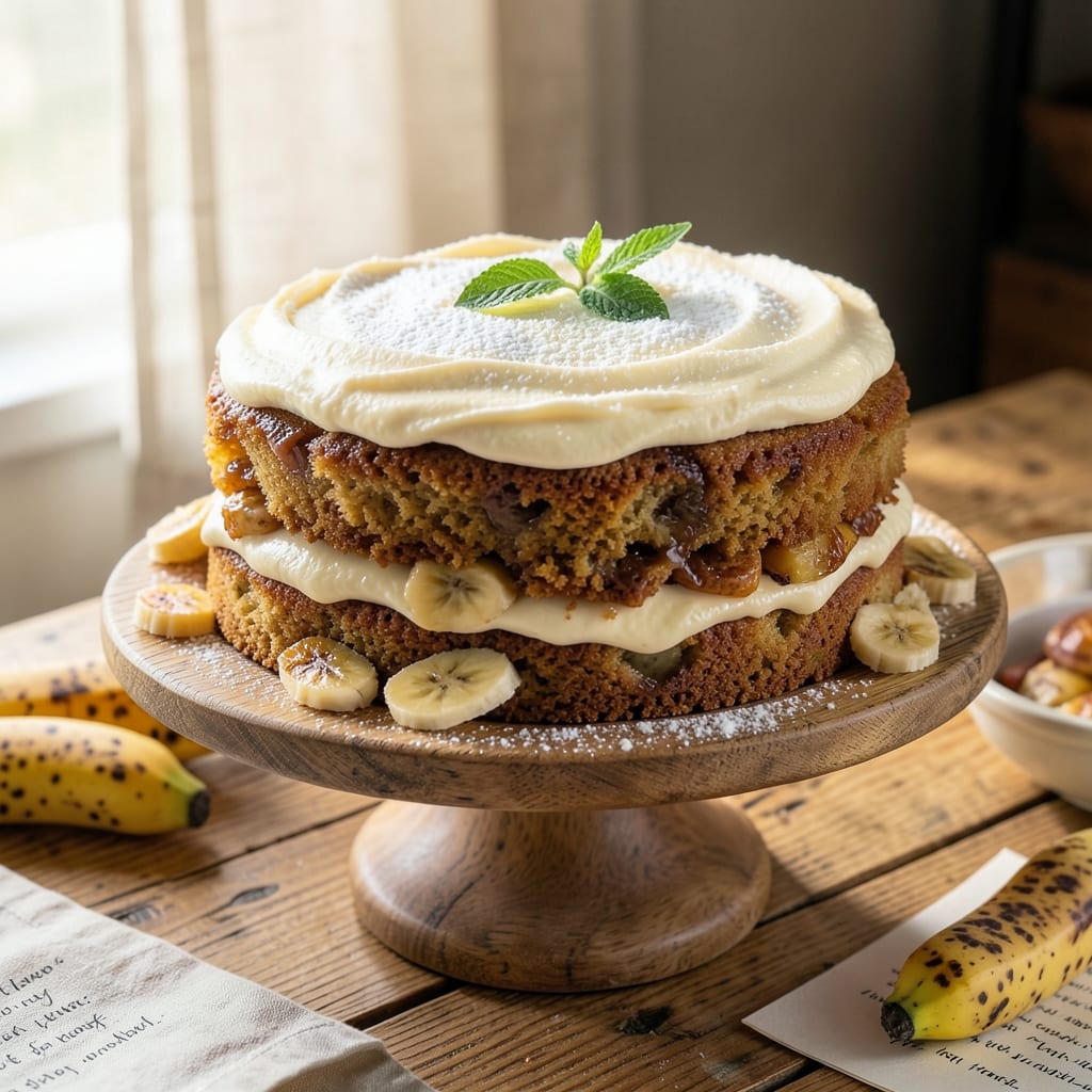Banana Cake Recipe at Home: One-Bowl Moistness With Warm Spice Swirl