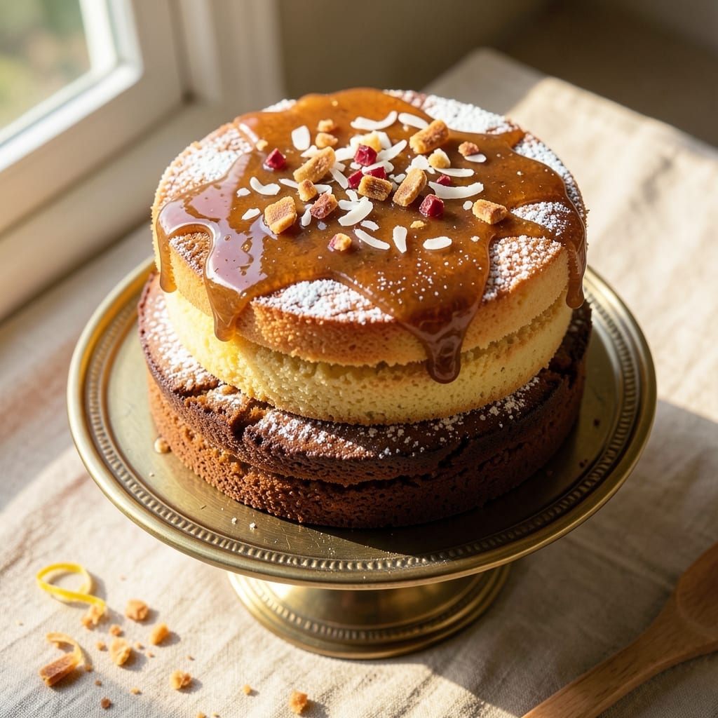 Australian Frog Cake Recipe: Boozy Rum Streusel Hugs Moist Caramelized Layers